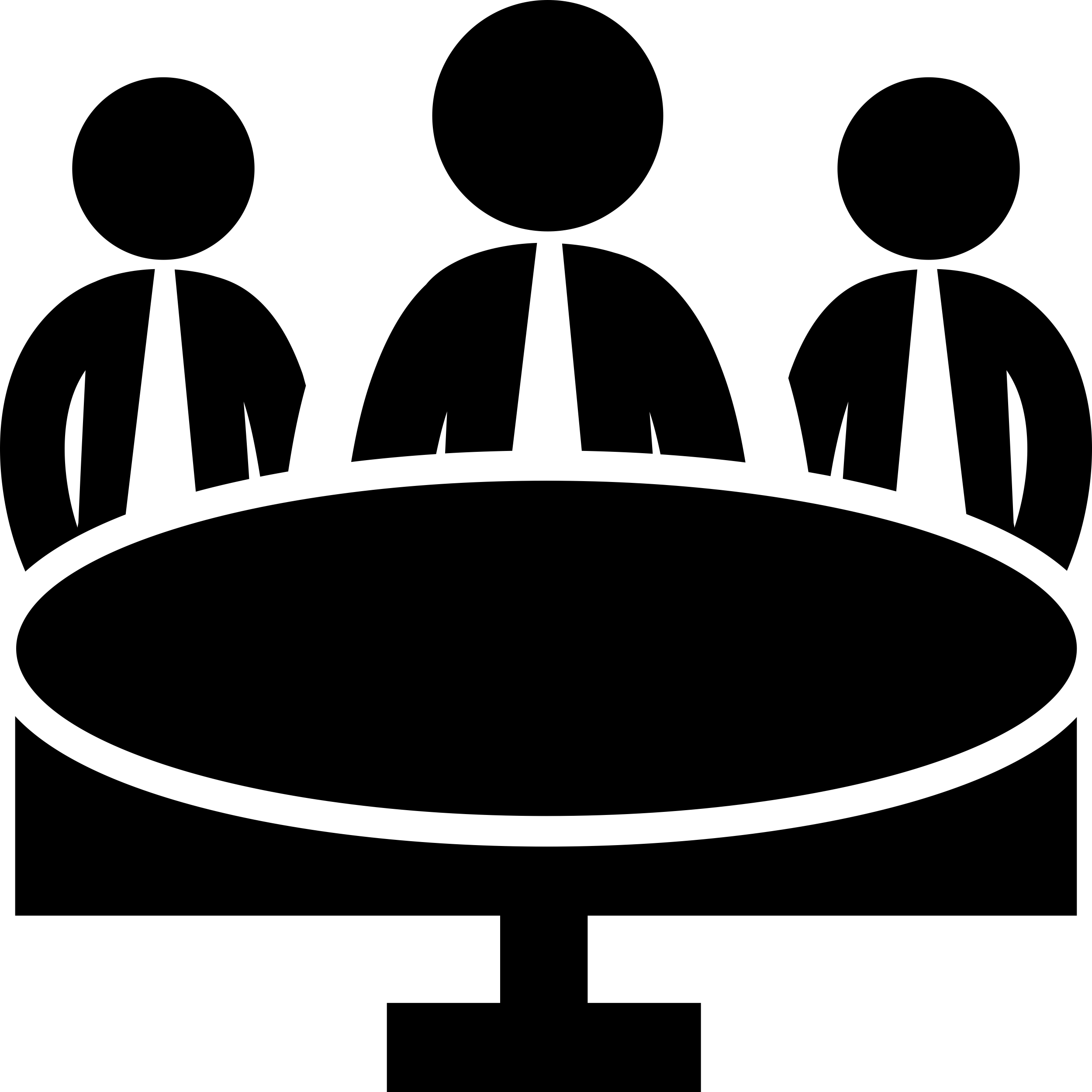 Business Meeting Group On Circular Table Realistic Svg Line Art Free Vectors